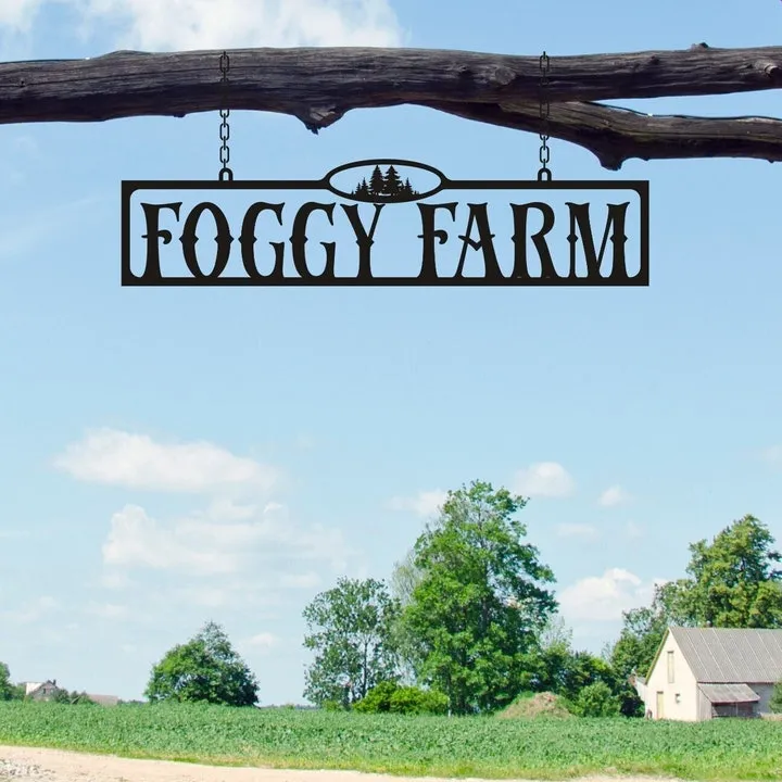 Farm Sign Metal, Custom Farm Signs, Farmhouse Sign, Ranch Entrance Signs, Large Metal Signs, Custom Large Ranch Signs, Ranch Gate Sign,