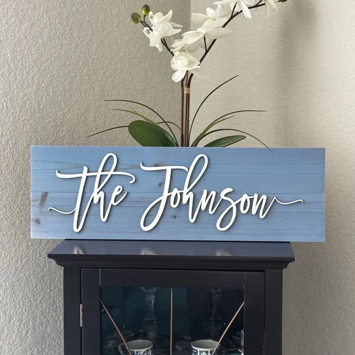 Custom Wood Sign, Wall Decor, Home Decor, Housewarming Gift, Established Sign, Family Name Sign, Personalized Gift, Wedding Gift, Wood Sign