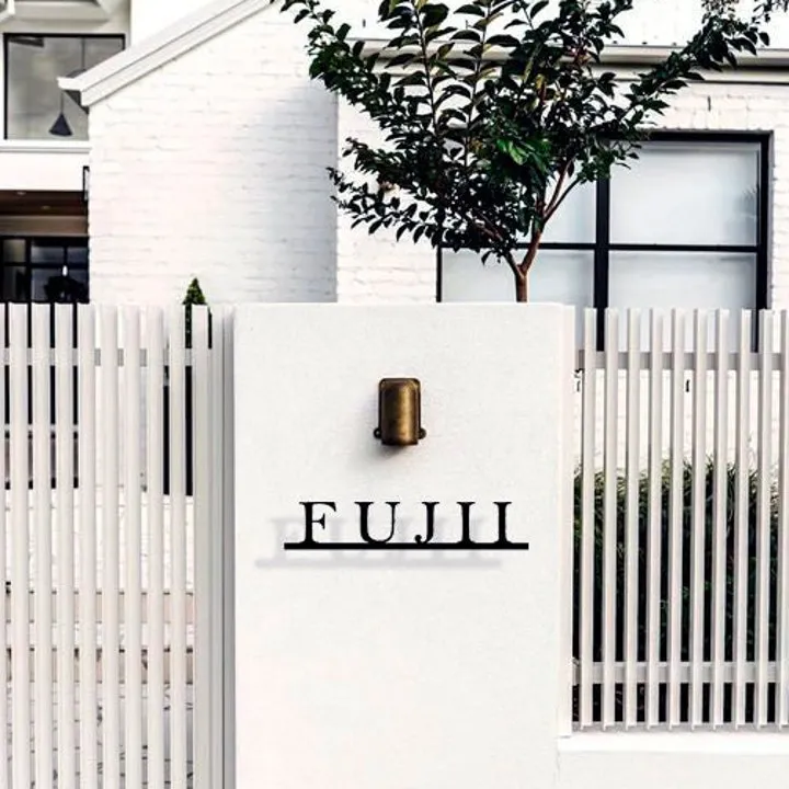 Custom Metal Villa Name Sign for Outdoor install