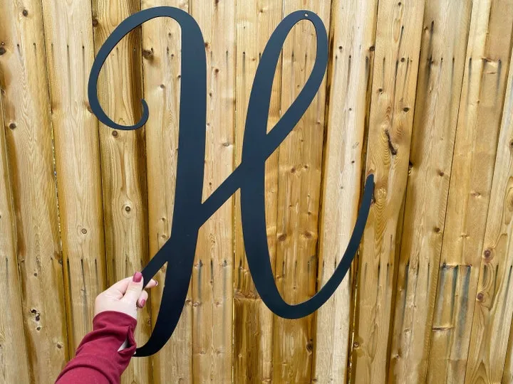 Metal Letter Family Sign - Last Name Metal Letter - Metal Letter Sign - Outdoor Metal Sign- Metal Monogram- Front Porch Sign- Personalized